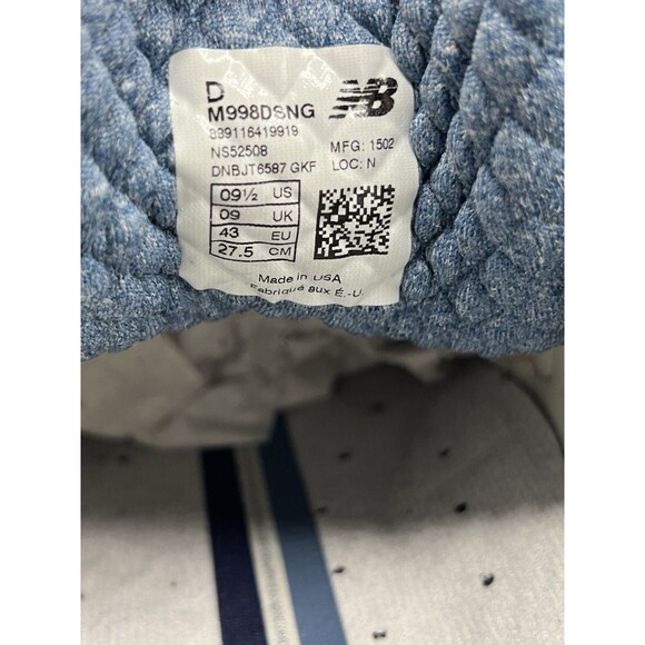 New Balance 998 \'Distinct Retro Ski\' Men’s Size 9.5 (M998DSNG) VNDS OG ALL CLEAN main image 12